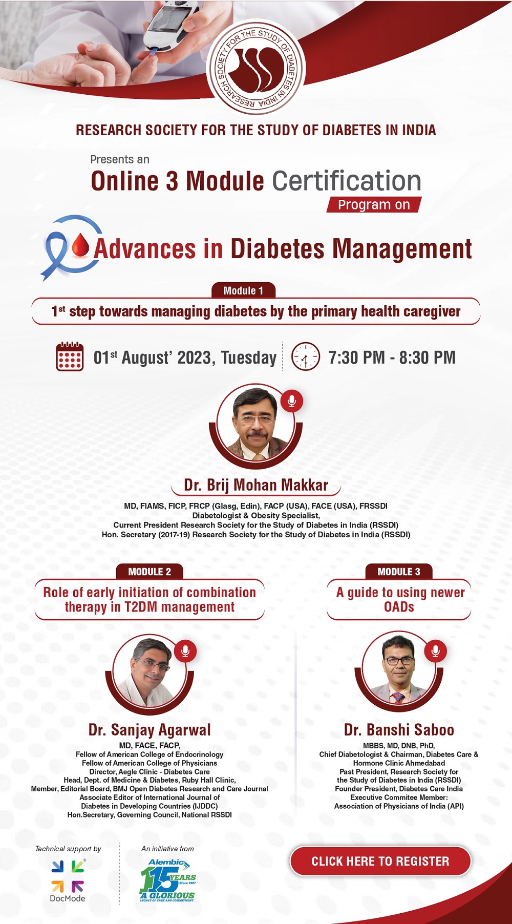 Advances in Diabetes Management - 01 Aug 2023 | RSSDI